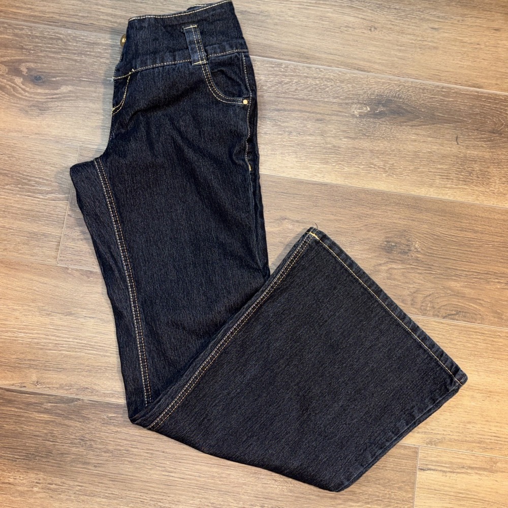 Vintage Y2K GLO Flare Low Rise Jeans Juniors 9 Pop